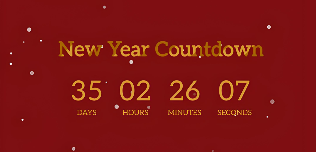 2025元旦倒计时雪花特效源码|HTML动态节日页面模板插图_崭新源码 2025元旦倒计时雪花特效源码|HTML动态节日页面模板插图_崭新源码