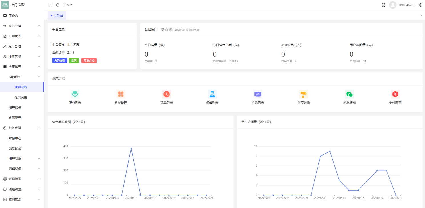 likeshop上门家政开源系统:多端预约与智能派单开启本地家政新运营插图3_崭新源码 likeshop上门家政开源系统:多端预约与智能派单开启本地家政新运营插图3_崭新源码