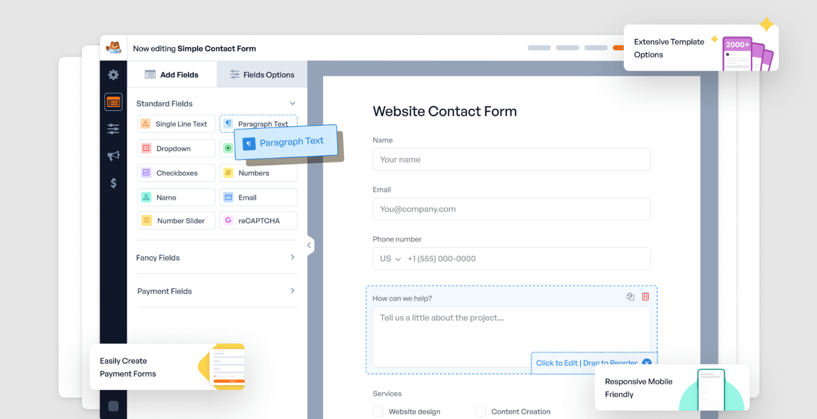 WPForms Pro v2.0.1.1 汉化破解版 WordPress表单拖拽插件插图2_崭新源码 WPForms Pro v2.0.1.1 汉化破解版 WordPress表单拖拽插件插图2_崭新源码