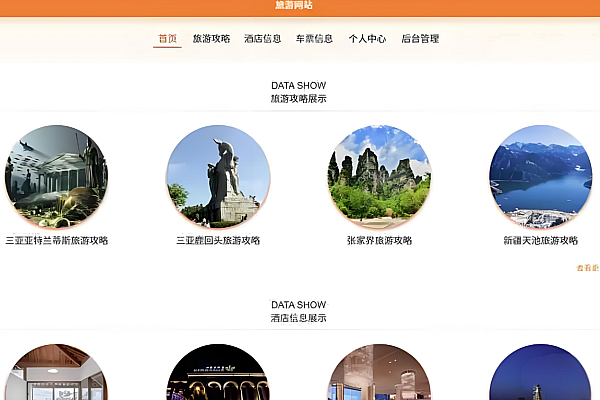 SpringBoot旅游酒店系统成品源码部署：支持旅游攻略、酒店信息、车票信息