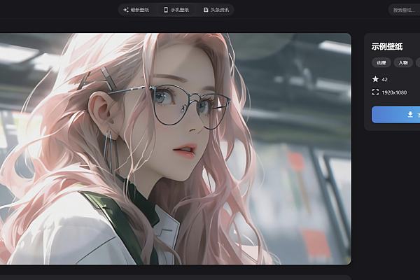 「Vue3+360壁纸API｜高清壁纸下载站｜响应式设计」