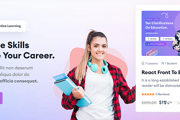 HiStudy v3.1.0破解版在线教育平台主题 - 专业WordPress LMS网站模板