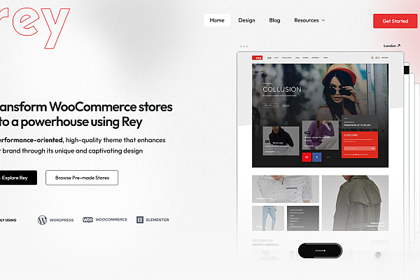 Rey主题v3.1.10破解版：专为WooCommerce打造的Elementor电商主题