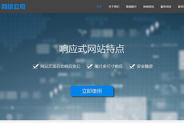 PbootCMS自适应建站模板：蓝色科技风，SEO优化，企业建站首选！