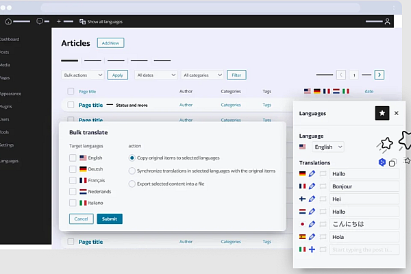 Polylang Pro v3.7.7破解版：强大WordPress多语言插件，支持全球化SEO与电商集成