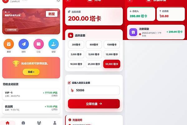 海外汽车电气投资理财系统源码：三级分销返利盘系统