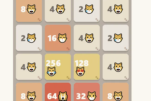 🐱大脸猫2048：萌系猫咪主题休闲益智游戏源码