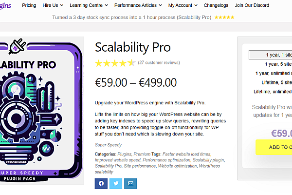 Scalability Pro v6.26.5破解版 – 大型WordPress数据库优化插件