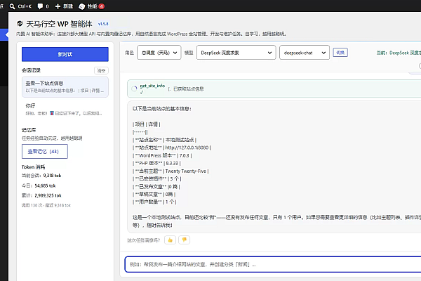 WordPress 自动发文章神器：天马行空 WP 智能体一键搞定全站运营