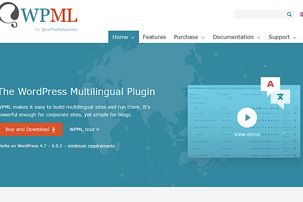WPML v4.9.7破解版 WordPress多语言CMS插件下载